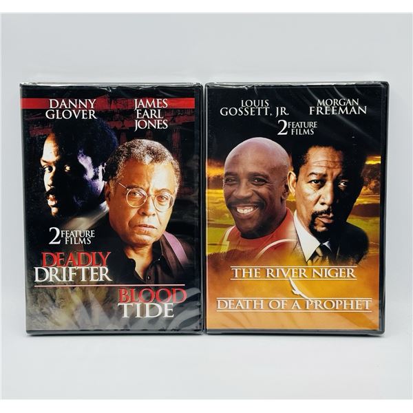 NEW MORGAN FREEMAN / JAMES EARL JONES 4 MOVIE DVD