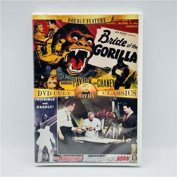 NEW DVD - "BRIDE OF THE GORILLA / AMAZING TRANSPA