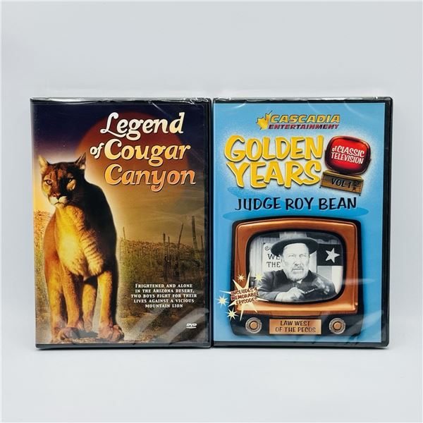 NEW 2 DVDS "COUGAR CANYON" "JUDGE ROY BEAN"