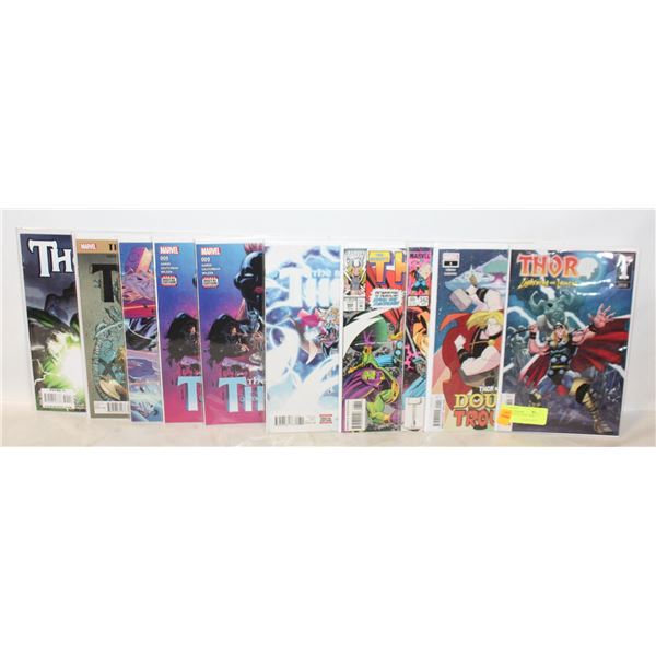 LOT OF 11 MARVEL THOR COMIC BOOKS