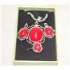 Image 1 : NEW NECKLACE AND RING SZ 5 WITH EARRINGS