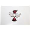 Image 1 : LOT WITH 2 GARNET GEMSTONES