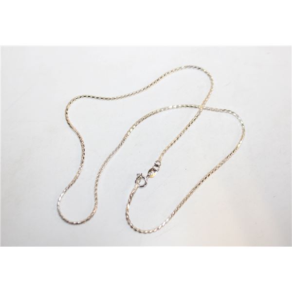 BY SS NECKLACE SIGNED 9"