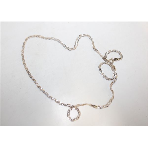 .925 SILVER ITALY NECKLACE 8"