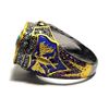 Image 2 : 20)  GOLD TONE WITH BLUE ENAMEL,