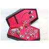 Image 1 : NEW VAMPIRE COFFIN JEWELRY BOX FULL OF JEWELRY