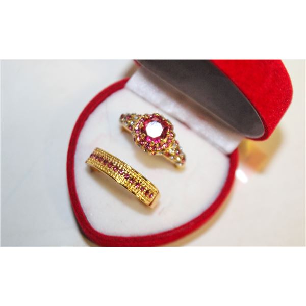 NEW 2PCS/SET RING SET SZ8