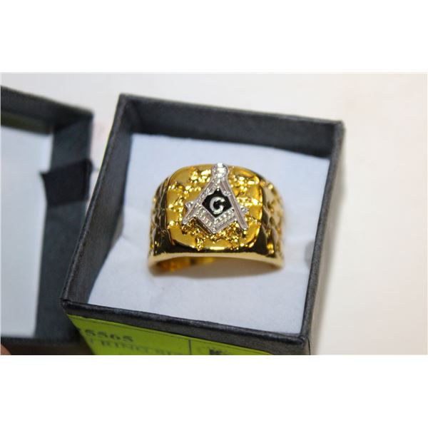 NEW FREEMASON RING SIZE 9