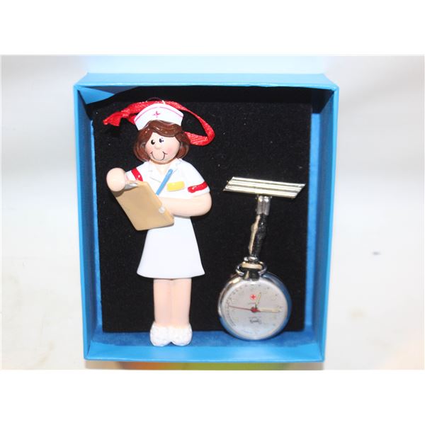 NURSE BROOCH-WATCH & NURSE BROOCH