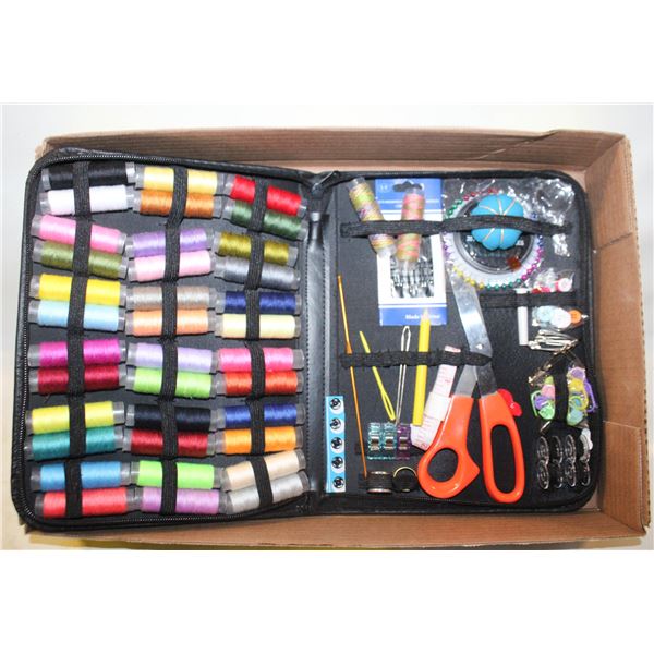 SEWING SUPPLIES KIT ZIPPERED BINDER