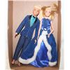 Image 1 : BARBIE & KEN DOLLS, BLUE VELVET GOWN & BLAZER,