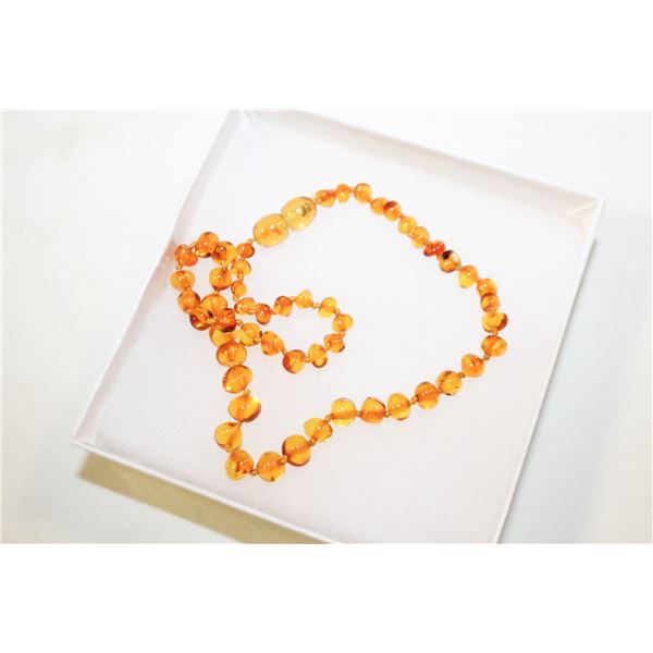 BABY AMBER TEETHING NECKLACE
