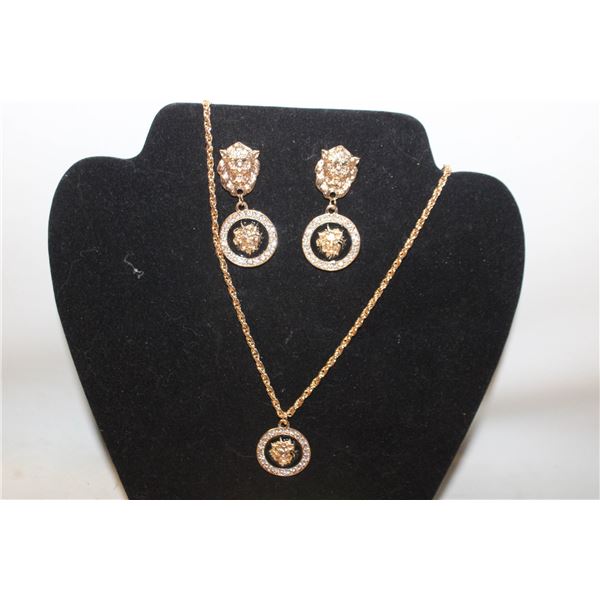 JEWELRY DISPLAY WITH REPLICA VERSACE NECKLACE &