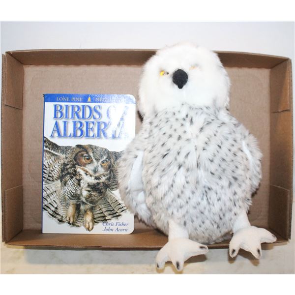 BIRDS OF ALBERTA FIELD GUIDE BOOK & SNOWY OWL