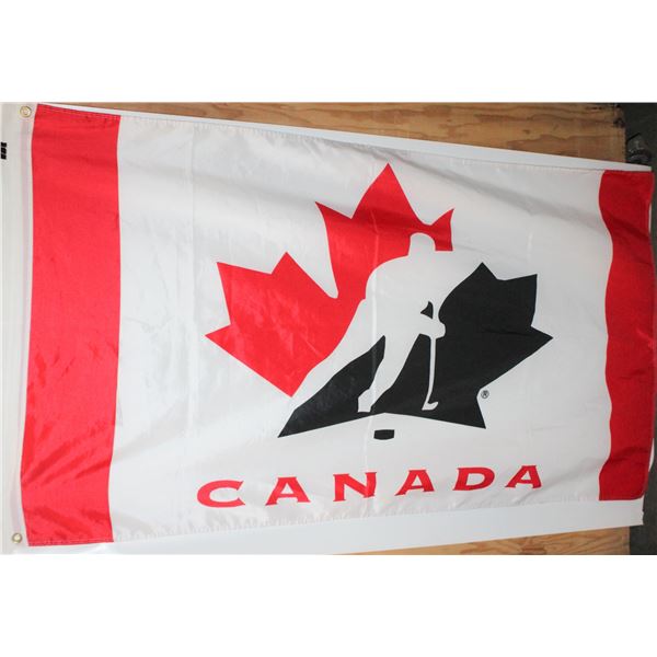 TEAM CANADA HOCKEY FLAG, 5FT X 3FT