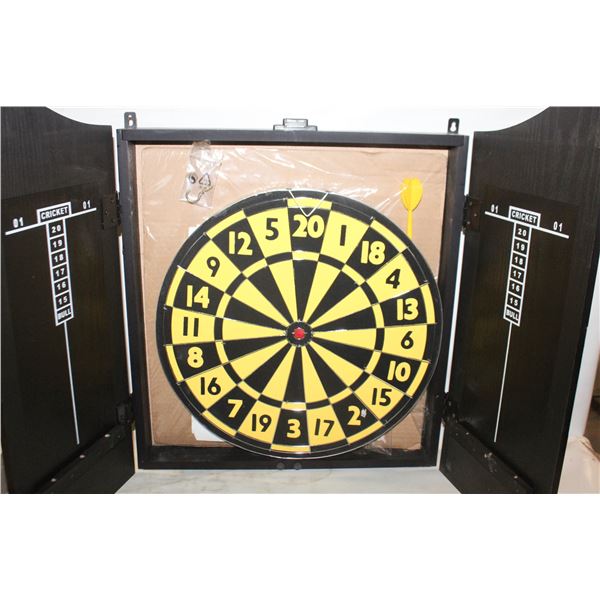 NEW DARTBOARD CABINET, DARTBOARD, DARTS &