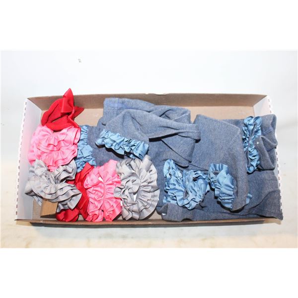 3 PAIR OF GIRLS ANKLE LEGGING WITH RUFFLE