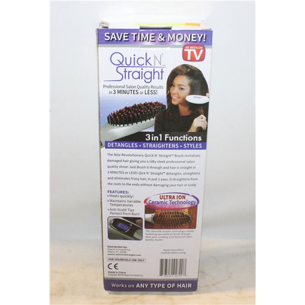 AS SEEN ON TV QUICK N STRAIGHT HAIR APPLIANCE