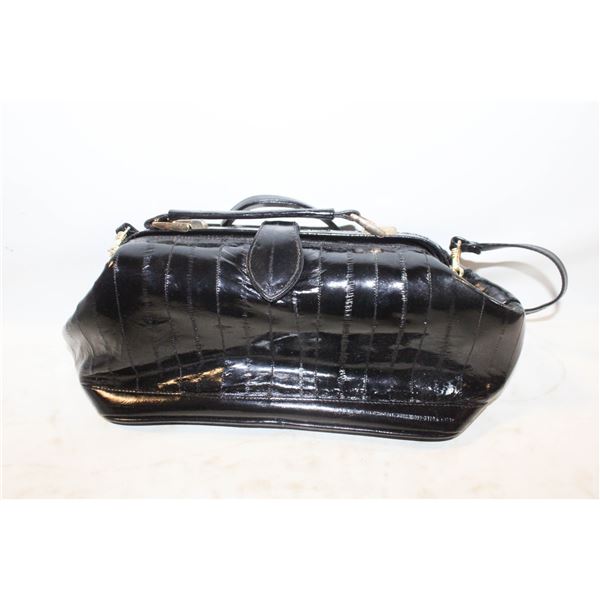 NEW BLACK EELSKIN PURSE