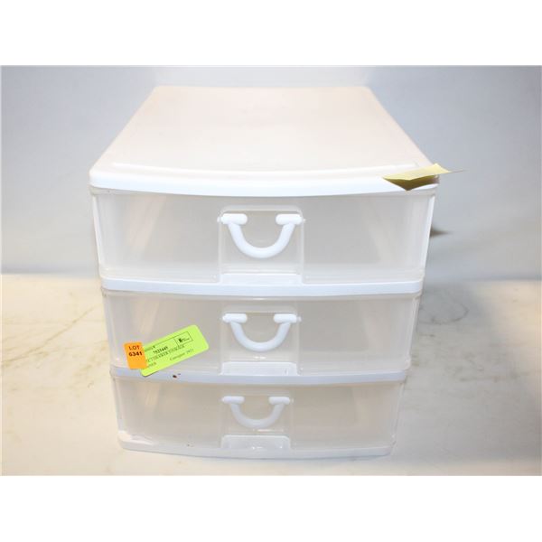 STERLITE 3 DRAWER STORAGE CONTAINER