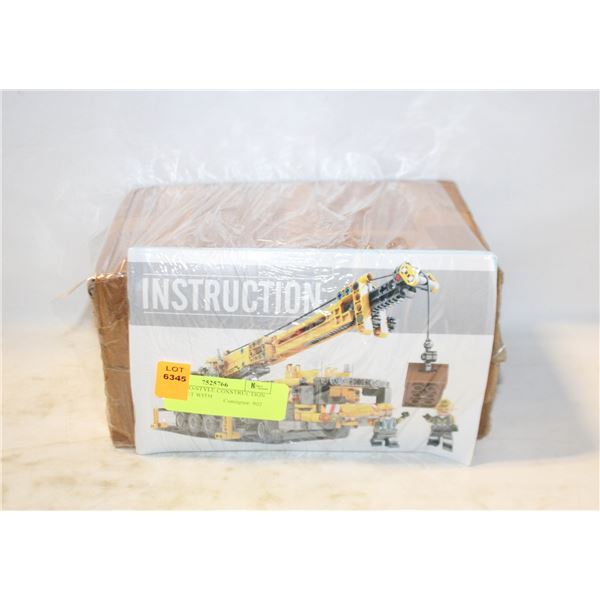 NEW LEGO-STYLE CONSTRUCTION CRANE SET WITH