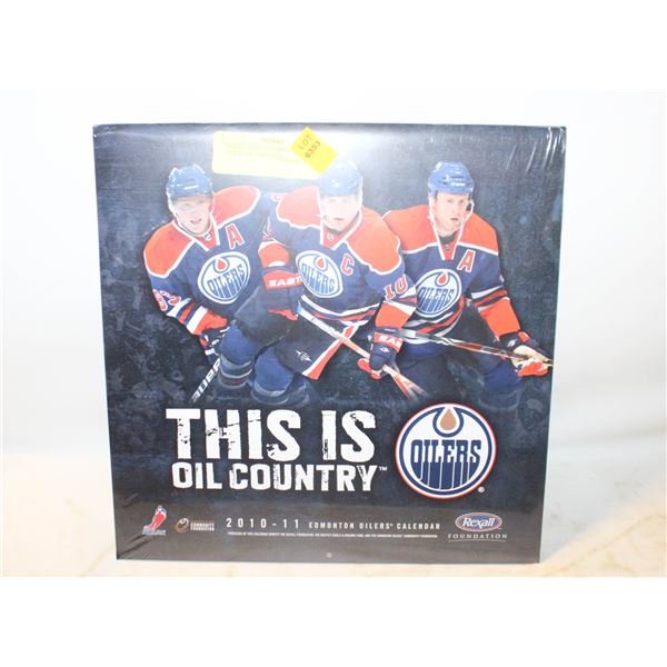 SEALED 2010-11 OILERS CALENDAR THIS IS OIL COUNTRY