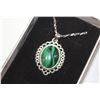 Image 1 : ANTIQUE LIKE MALACHITE NATURAL GEM STONE NECKLACE