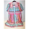 Image 1 : SZ. L GEOMETRIC PRINT PRINCESS SLEEVE DRESS