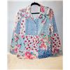 Image 1 : SZ. L BUTTON DOWN AUTUM PATCHWORK BLOUSE