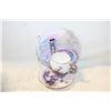 Image 1 : LENA LIU PORCELAIN CUP & SAUCER, DRAGONFLY DÉCOR