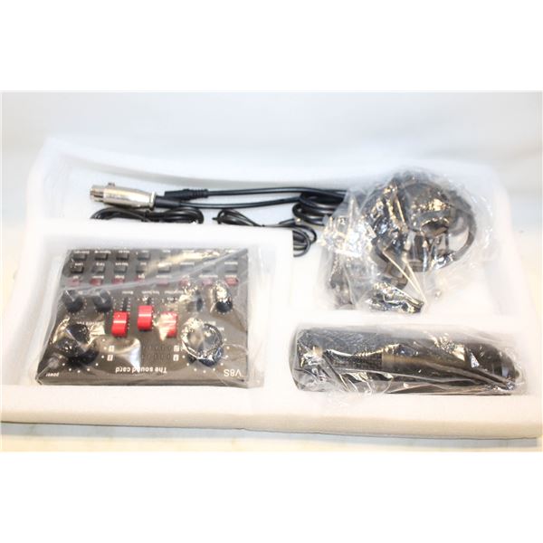 NEW V8S LIVE SOUNDCARD PORTABLE AUDIO MIXER