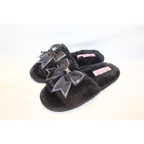 NEW JUICY COUTURE CRYSTAL BOW SMALL SLIPPERS