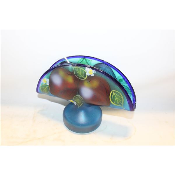 MCM CANADIAN HAND PAINTED ART GLASS