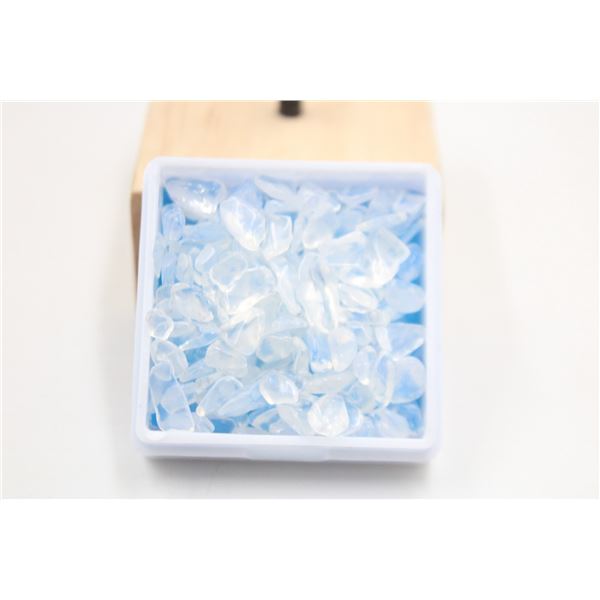 #203-CLEAR WHITE OPALITE GEMSTONE ROUGH 86.55CT