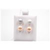 Image 1 : #148-NATURAL AKOYA PEARL STUD EARRINGS