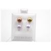 Image 1 : #136-NATURAL AKOYA PEARL STUD EARRINGS
