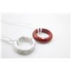 Image 1 : #248- NATURAL CAMELIAN & WHITE TURQUOISE  RING 2PC