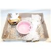 Image 1 : ANGEL TRINKET DISH, ROSE QUARTZ ROCK CRYSTAL &