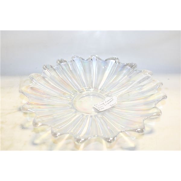 MCM ANCHOR HOCKING DISH, CARNIVAL GLASS PLATE