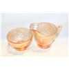 Image 1 : JEANETTE CARNIVAL GLASS CREAM & SUGAR