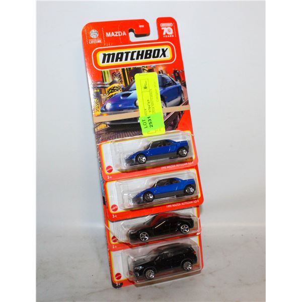 LOT OF 4 MAZDA MATCHBOX DIECAST