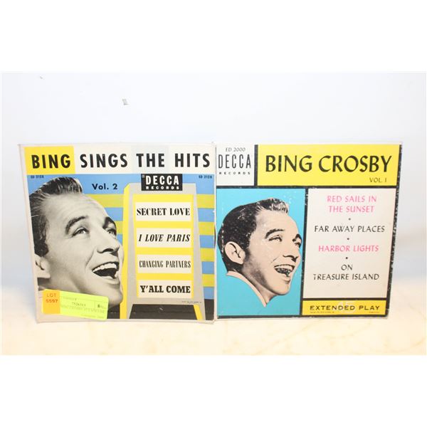 1950’S BING CROSBY 45’S VOLUME 1 & 2