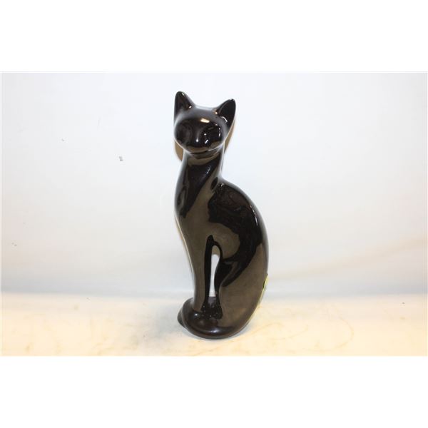 VINTAGE BLACK CAT STATUE