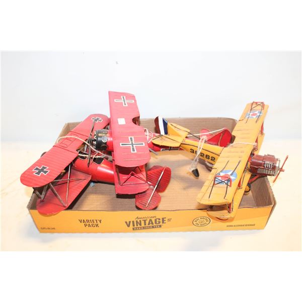 LOT OF 3 WWI BIPLANES
