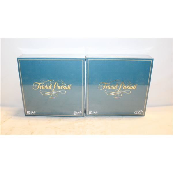 2 NEW SEALED TRIVIAL PURSUIT BOARD GAMES
