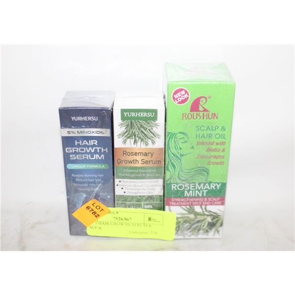 NEW 3 HAIR GROWTH SERUM & SCALP &
