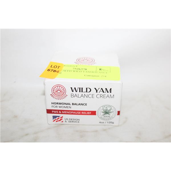 NEW SEALED WILD YAM BALANCE CREAM