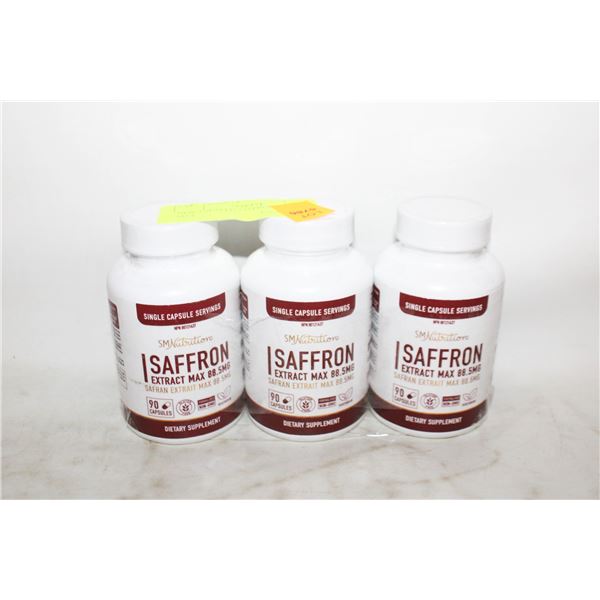 NEW 3 SEALED SAFFRON EXTRACT MAX
