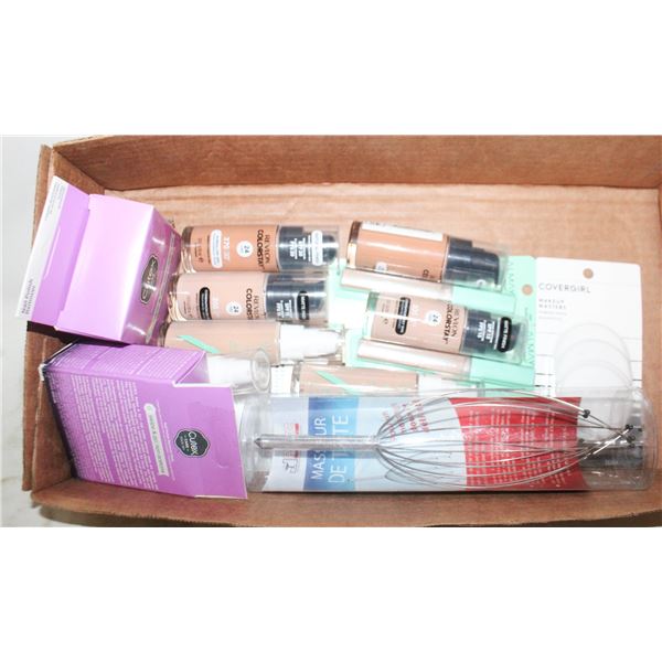 FLAT OF BEAUTY SUPPLIES