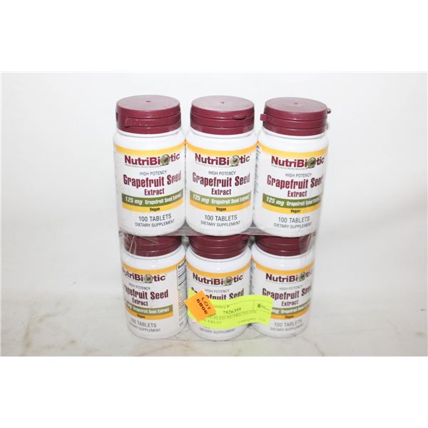 NEW 6 SEALED NUTRICBIOTIC GRAPE FRUIT